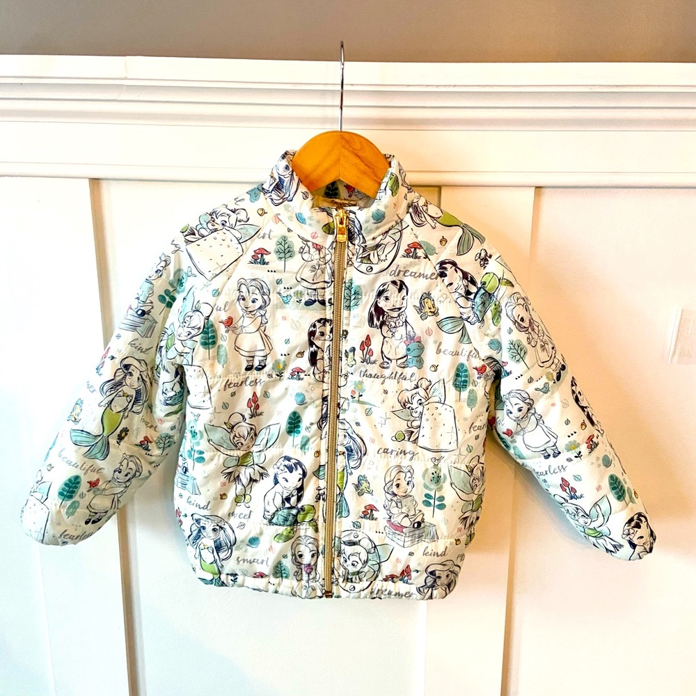 Disney Princess Animators Light Puff Coat Jacket